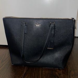 Large black Kate spade tote like new!